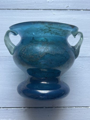 Rare vase pâte verre bleue - vase, de
