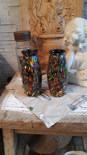 Clichy murano 2 vases - clichy, ?