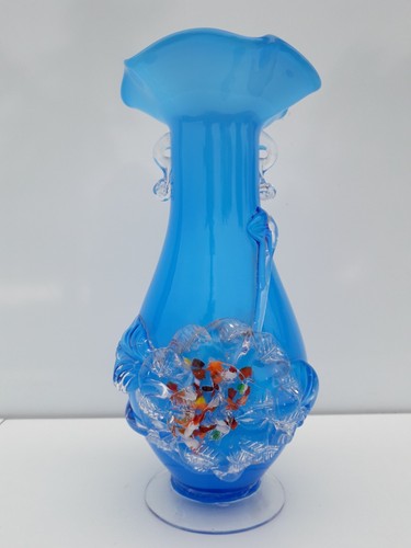 Vase murano bleu - vase, en