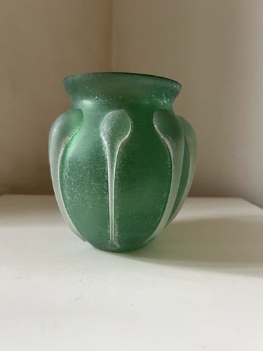 Vase pâte verre vert - en, de