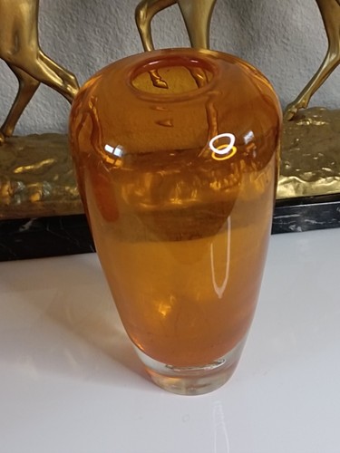 Vase pate verre souflé - vase,